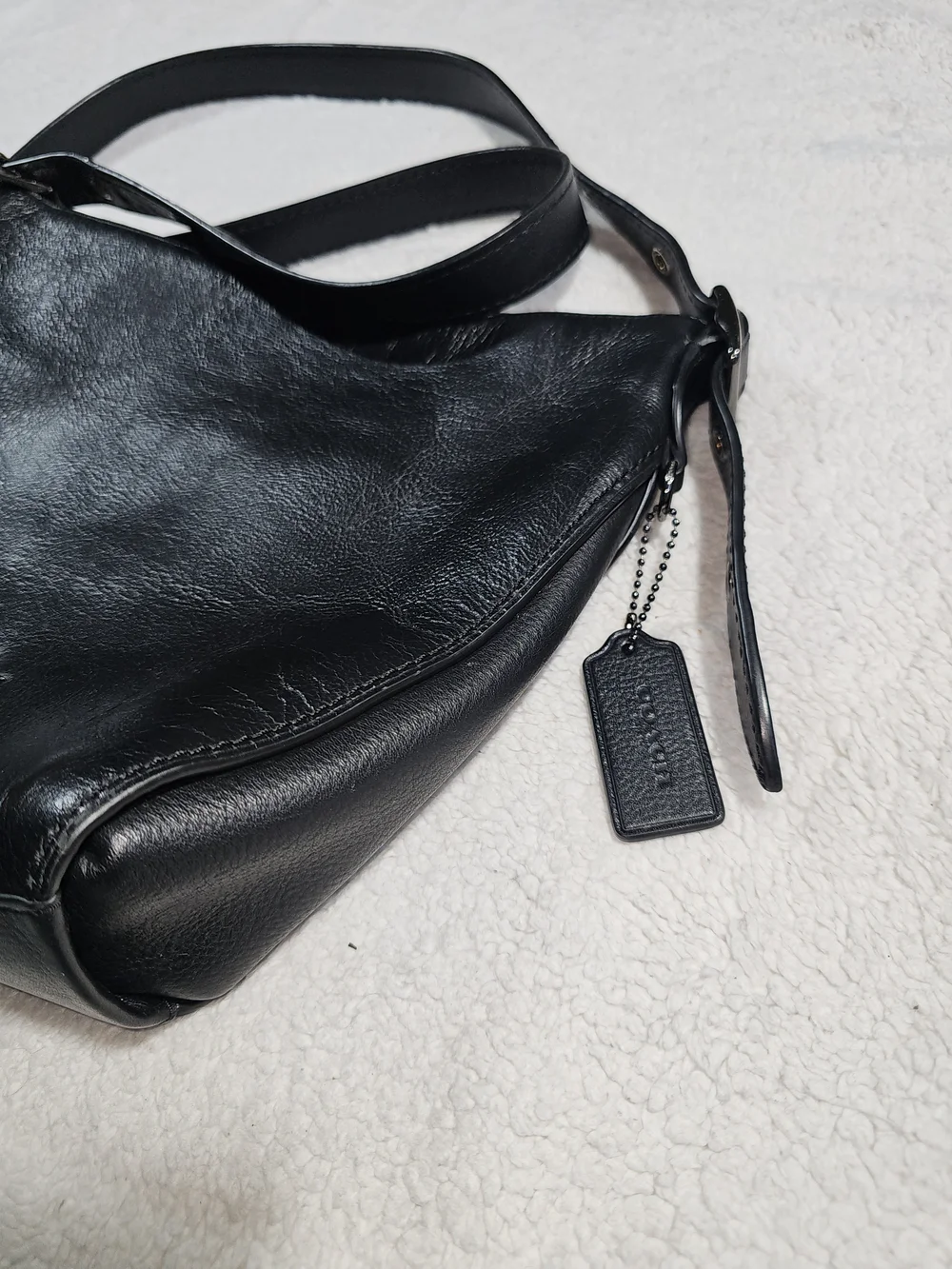 Coach Black Leather Crossbody Bag